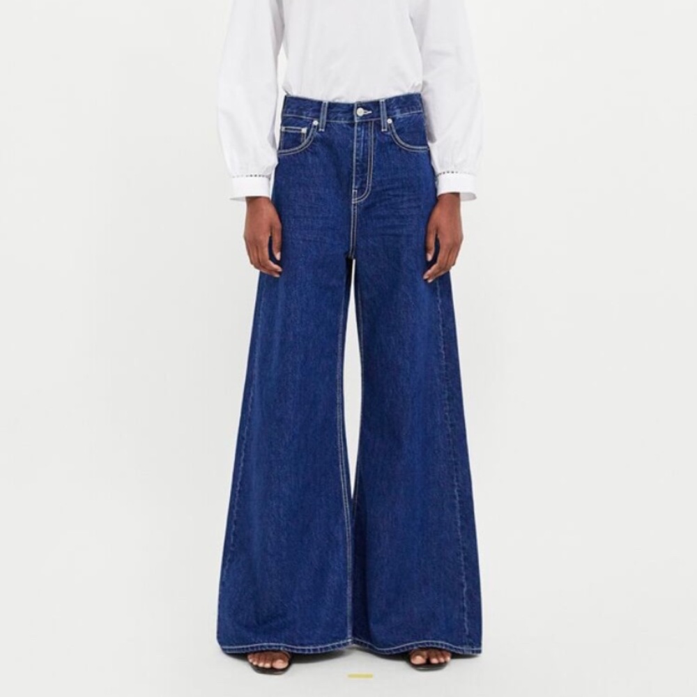 Wide leg jeans